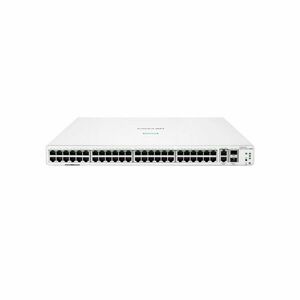 Switch Gigabit rackabil PoE cu 48 porturi HPE Aruba Instant On 1960 JL808A, 4 porturi Uplink, 176 Gbps, 130 Mpps, 1U, cu management imagine