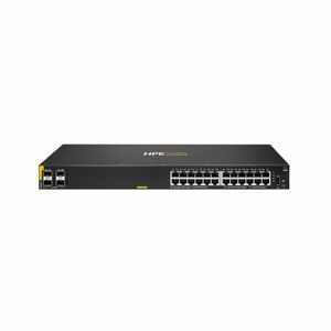Switch rackabil Gigabit PoE cu 24 porturi HPE Aruba Networking CX 6000 R8N87A, 4 porturi SFP, 56 Gbps, 41.6 Mpps, buget 370 W, L2, 1U, cu management imagine
