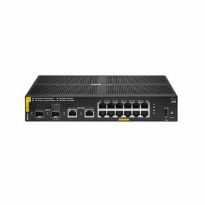 Switch PoE cu 12 porturi HPE Aruba Networking CX 6000 R8N89A, 2 porturi SFP, 32 Gbps, 23.8 Mpps, buget 139 W, L2, cu management imagine