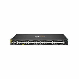 Switch rackabil PoE cu 48 porturi HPE Aruba Networking CX 6000 R9Y03A, 4 porturi SFP, 176 Gbps, 98.6 Mpps, L2, buget 740 W, 1U, cu management imagine
