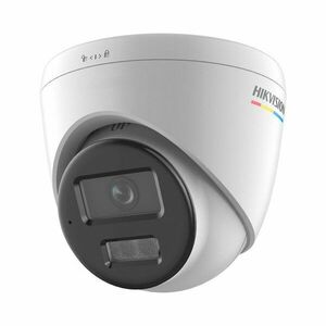 Camera supraveghere IP Dome cu iluminare duala Hikvision DS-2CD1327G2H-LIU, 2 MP, 4 mm, IR/lumina alba 30 m, microfon, PoE, detectare miscare imagine