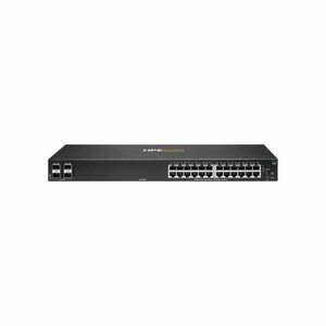 Switch rackabil Gigabit cu 24 porturi HPE Aruba Networking CX 6100 JL678A, 4 porturi SFP, 128 Gbps, 95.2 Mpps, L2, U1, cu management imagine