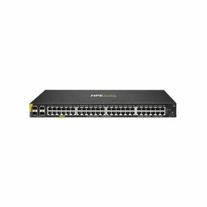 Switch rackabil Gigabit PoE cu 48 porturi HPE Aruba Networking CX 6100 R9Y04A, 4 porturi Uplink, buget 740 W, 176 Gbps, 98.6 Mpps, L2, 1U, cu management imagine