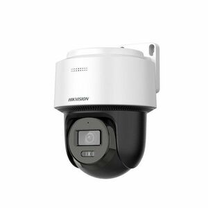 Camera supraveghere IP Speed Dome PT cu iluminare duala Hikvision DS-2DE2C400MWG-E(4MM), 4 MP, 4 mm IR/lumina alba 30 m, slot card, microfon si difuzor , PoE, auto tracking imagine