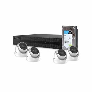Sistem supraveghere interior HikVision KIT-HK-4EXT2MP40IR-1HDD-V2, 4 camere, 2 MP, 2.7-13.5 mm, IR 40 m + HDD gratis imagine