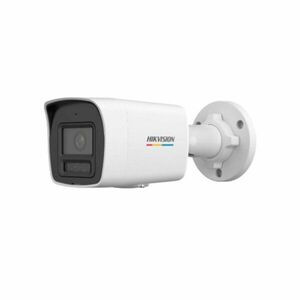 Camera supraveghere exterior IP cu iluminare duala Hikvision ColorVu DS-2CD1047G3H-LIU, 4 MP, microfon, IR + lumina alba 30 m, PoE imagine