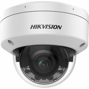 Camera supraveghere IP Dome cu iluminare duala Hikvision ColorVu DS-2CD2187G2H-LISU, 2.8 mm, 8 MP, IR/lumina alba 30 m, slot card, microfon, clasificare om/vehicul, PoE imagine
