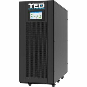 UPS Online cu dubla conversie trifazat TED TED004277, 40 kVA, 40 kW, regleta, LCD, fara acumulatori imagine