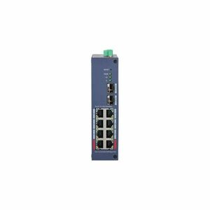 Switch PoE Gigabit cu 10 porturi Dahua CHS4210-8GT-110, 2x90W PoE, 2 SFP uplink, 20 Gbps, 14.88 Mpps, Layer 2, cu management imagine