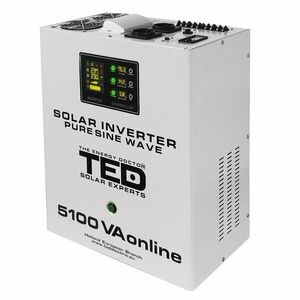 Invertor fotovoltaic Off-grid monofazat TED003898, 5100 VA, 3500 W, MPPT, 2 prize imagine