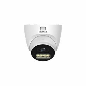 Camera supraveghere exterior Dome HDCVI cu iluminare duala Dahua HAC-HDW1200TQ-IL-T-0280B-DIP, 2 MP, 2.8 mm, IR/lumina alba 40 m, microfon si difuzor imagine
