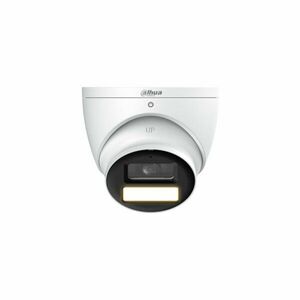 Camera supraveghere exterior Dome HDCVI Dahua HDW1509T-A-LED-0280B-S3, 5 MP, 2.8 mm, lumina calda 40 m, full-color, microfon imagine