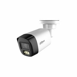 Camera supraveghere exterior HDCVI cu iluminare duala Dahua HAC-HFW1200RL-IL-A-0280B-S6, 2 MP, 2.8 mm, IR/lumina alba 30 m, full color, microfon imagine