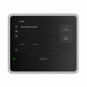 Centrala antiincendiu wireless adresabila Ajax Fire Hub EN 54, grad 2, WiFi, 2G/4G LTE, 868.0 - 922.0 MHz, touch screen 10.1 inch, 40 zone, sirena 60dB, alb imagine