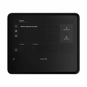 Centrala antiincendiu wireless adresabila Ajax Fire Hub EN 54, grad 2, WiFi, 2G/4G LTE, 868.0 - 922.0 MHz, touch screen 10.1 inch, 40 zone, sirena 60dB, negru imagine