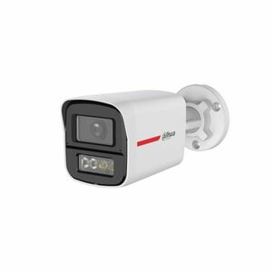 Camera supraveghere exterior HDCVI color Dahua WizColor HAC-HFW1249X-A-PRO-0280B-DIP, 2 MP, 2.8 mm, LED lumina calda 50 m, microfon dual imagine