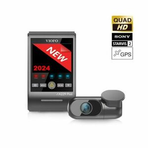 Camera auto WiFi dual band fata/spate Viofo A229 PLUS 2CH, 2x 4 MP, 2.4 - 5 GHz, GPS Logger, Night Vision, control vocal, slot card imagine
