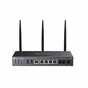 Router wireless dual-band TP-Link Omada AX3000 DR3650V, 5× porturi RJ45 Gigabit, 2402 Mbps, 574 Mbps imagine