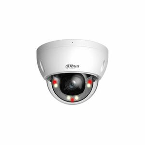 Camera supraveghere IP Dome cu iluminare duala Dahua WizSense IPC-HDBW2649E-S-IL, 6 MP, 3.6 mm, IR/lumina alba 30 m, microfon, PoE, slot card imagine