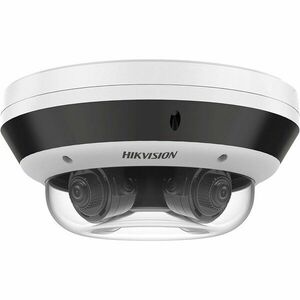 Camera supraveghere IP Dome panoramica Hikvision DS-2CD6D44G1H-IZS, 4 x 4 MP, 2.8 - 12 mm, motorizat, IR 30 m, slot card, multisenzor, camp vizual 360 grade, anti-vandal, PoE imagine