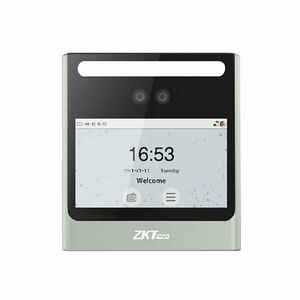 Terminal IP de pontaj si control acces cu recunoastere faciala ZKTeco EFace10, cu lumina vizibila, compatibil ZKBio Access IVS, acces parola/IC card 13.56MHz/recunoastere faciala, acumulator backup, touch screen 4.3 inch, TCP/IP, USB Host imagine