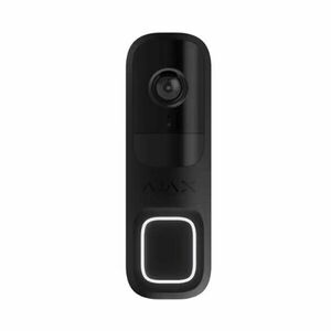 Sonerie video WiFi Ajax Video Doorbell, 4MP, unghi 155 grade, negru, AI incorporat, PIR, microfon si difuzor, control din aplicatie imagine