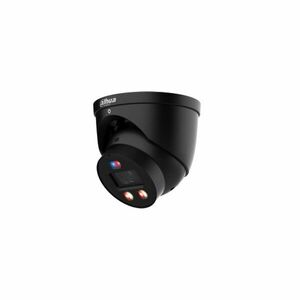 Camera supraveghere IP Dome cu iluminare duala Dahua WizSense IPC-HDW3649H-AS-PV-PRO, 6 MP, 2.8 mm, IR/lumina calda 30 m, microfon si difuzor, alarma sonora si luminoasa, slot card , PoE, neagra imagine