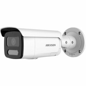 Camera supraveghere exterior IP cu iluminare duala Hikvision ColorVu DS-2CD2T47G2H-LISU/SL, 4 MP, 2.8 mm, IR / lumina alba 60 m, microfon si difuzor, slot card, sirena, lumina stroboscopica, PoE imagine