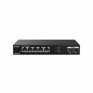 Switch Tenda TEM2007X, 5 porturi, 2x SFP, 65 Gbps, Plug and Play, fara management imagine