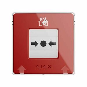 Buton incendiu wireless adresabil Ajax Manual Call Point, rosu, EN54, 866.0 - 922.0 MHz, resetabil, autonomie 7 ani imagine