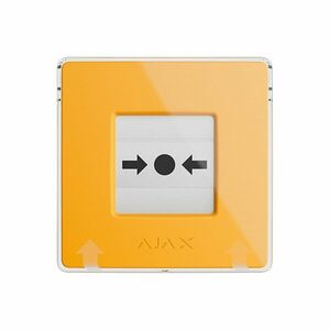 Buton wireless Ajax Manual Call Point, galben, 866.0 - 922.0 MHz, resetabil, autonomie 7 ani imagine