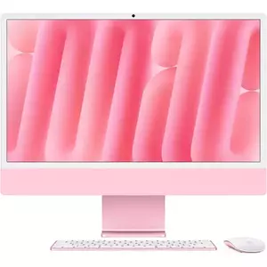 Sistem All-In-One Apple iMac 2024 24" Retina 4.5K Apple M4 10-core CPU 10-core GPU RAM 24GB SSD 512GB Tastatura INT Mac OS Sequoia Pink imagine