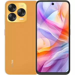 Telefon Mobil ZTE Nubia V70 Design 128GB Flash 8GB RAM Dual SIM 4G Citrus Orange imagine