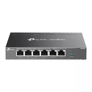 Switch TP-Link Omada DS106P fara management cu PoE 6x100Mbps (4xPoE+) imagine