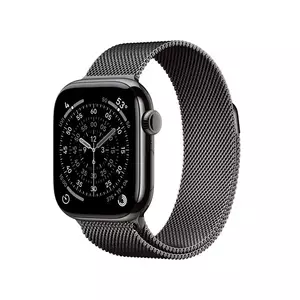 Smartwatch Apple Watch 11 GPS + Cellular 46mm Carcasa Slade Titanium Bratara Slate Milanese Loop - S/M imagine