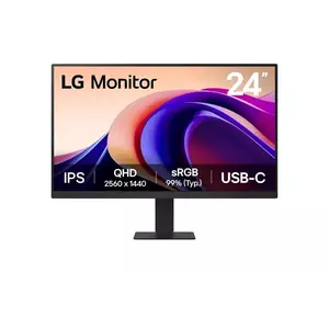 Monitor LED LG 24U631A-B 23.8" QHD 100Hz 5ms Black imagine