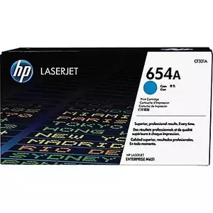 Cartus toner Cyan HP 654A pentru Color LaserJet Enterprise M651 15k imagine