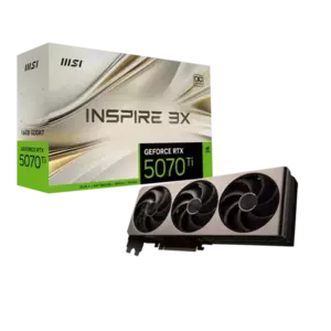 Placa Video MSI GeForce RTX 5070 Ti 16G INSPIRE 3X OC 16GB GDDR7 256 biti imagine
