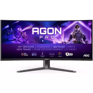 Monitor QD-OLED AOC AGON AG346UCD 34" Curbat WQHD 175Hz 0.03ms 2xHDMI DP imagine