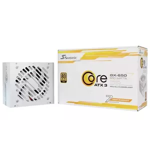 Sursa PC Seasonic Core GX-650 ATX 3.1 White Modulara 650W White imagine