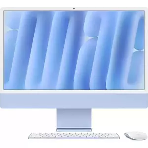Sistem All-In-One Apple iMac 2024 24" Retina 4.5K Apple M4 10-core CPU 10-core GPU RAM 16GB SSD 1TB Tastatura INT Mac OS Sequoia Blue imagine