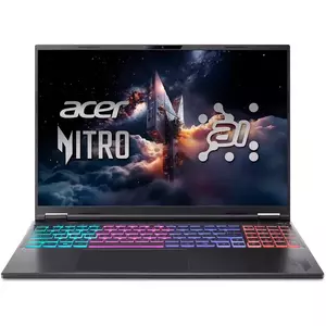 Notebook Acer Nitro 16S AN16S-61 16" WUXGA 180Hz AMD Ryzen AI 7 350 RTX 5060-8GB RAM 16GB SSD 1TB No OS Obsidian Black imagine
