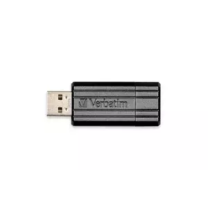 Flash Verbatim USB 2.0 Pinstripe 64GB Black imagine