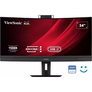 Monitor LED Viewsonic VG3457CV 34" Curbat UWQHD 100Hz 5ms Black imagine