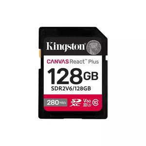 Card de memorie Kingston Canvas React Plus 128GB SDXC UHS-II U3 V60 imagine