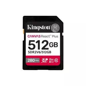 Card de memorie Kingston Canvas React Plus 512GB SDXC UHS-II U3 V60 imagine