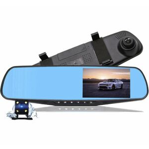 Oglinda Auto cu Camera Fata - Spate Display 4.3" imagine