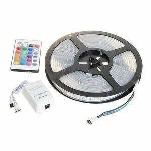 Kit banda RGB 5M 60W 1 Culoare / LED 15 Variatii ROSU VERDE ALBASTRU imagine