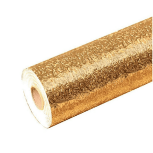 Set 2 Folie Aluminiu Autoadeziva Aurie Creponata Rezistenta imagine