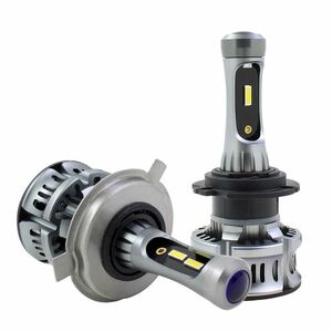 Set 2 Lampi XT7 LED H4 Canbus 2 FAZE + pozitie Albastra imagine